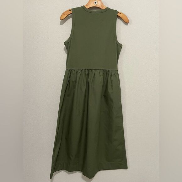 J. Crew Factory NWT High Neck Mix Knit Dress XS in Distress Fatigue - Picture 11 of 13